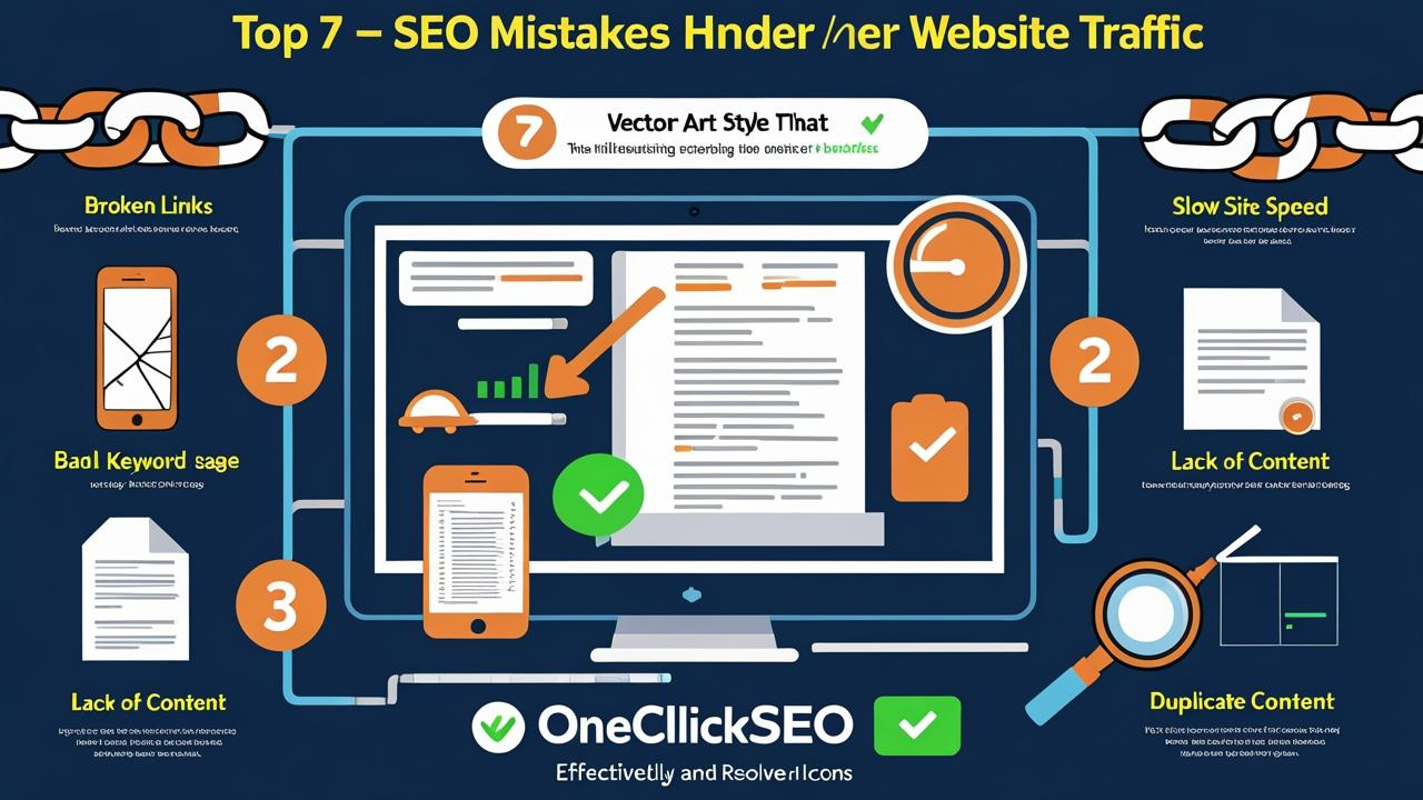 Top 7 SEO Mistakes That Are Killing Your Traffic (And How OneClickSEO Fixes Them)